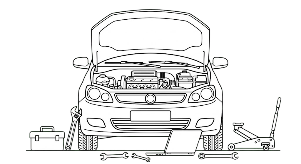 修理・カスタムのイラスト